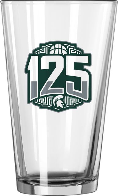 Michigan State Basketball 125th Anniversary 16 oz. Pint Glass