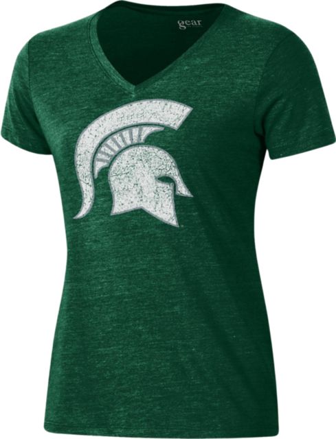 Michigan State University Spartans Women's V-Neck Short Sleeve T-Shirt