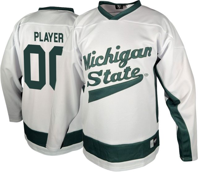 Michigan State Hockey Player Name Replica Jersey