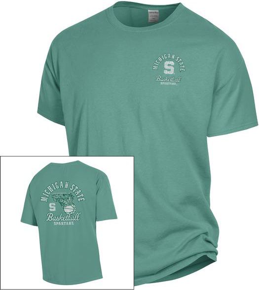 Michigan State University Basketball Spartans Short Sleeve T-Shirt
