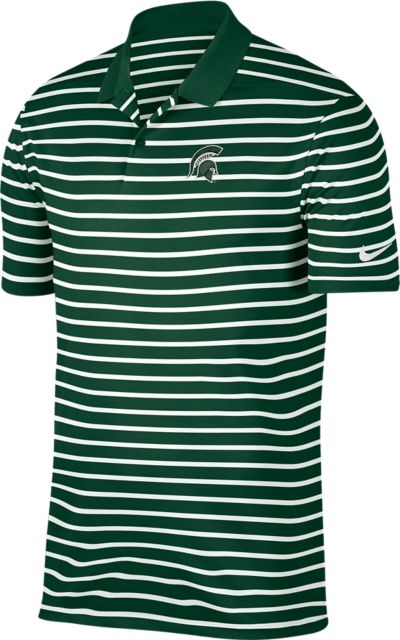 Michigan State University Spartans Victory Striped Polo: Michigan