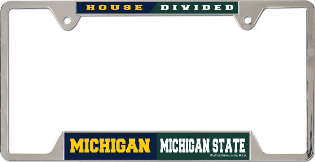 Michigan State University House Divided' License Plate Frame