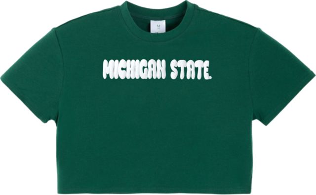 Michigan State University Youth Boxy Crop Short Sleeve T-Shirt