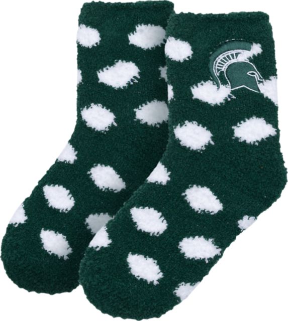 Michigan State University Youth Fuzzy Dot Socks