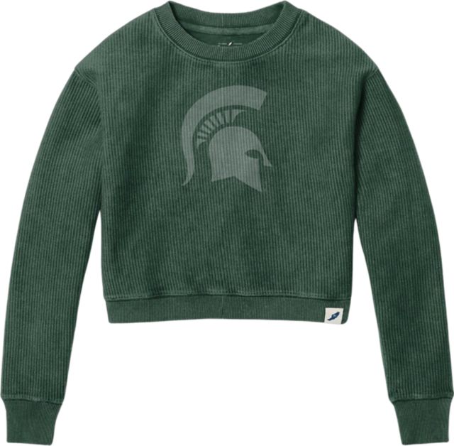 michigan state cropped sweatshirt