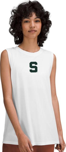 Michigan State University Beyond Yoga Spacedye Focus Cropped Tank