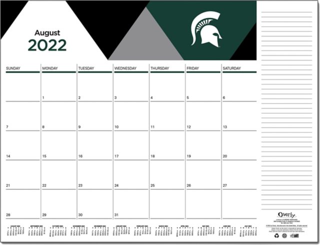 Michigan State University 2022-2023 Desktop Calendar: Michigan State  University