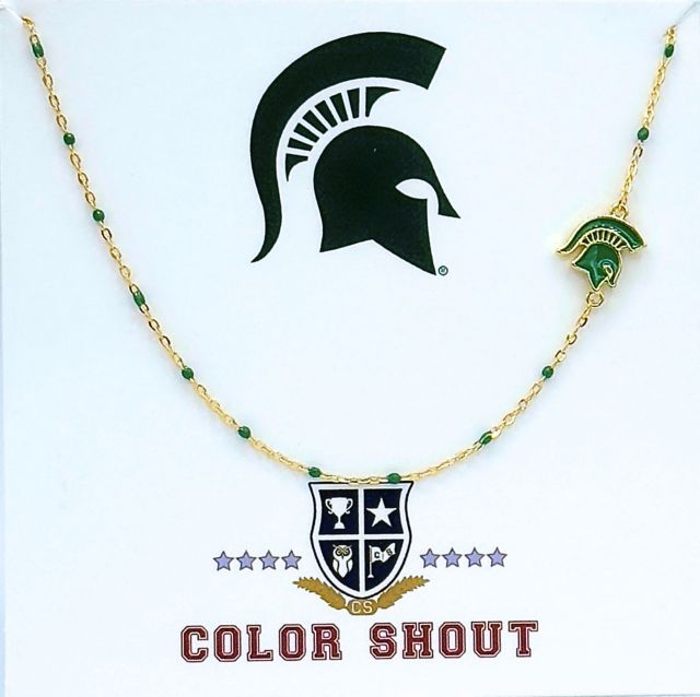 Michigan State University Side Logo Necklace