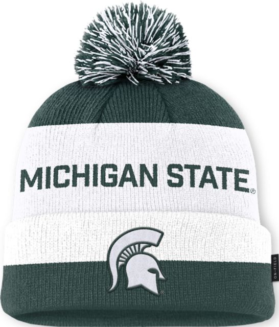 Michigan State University Spartans Peak Gameday Cuff Pom Beanie
