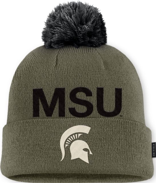 Michigan State University Spartans Military Appreciation Peak Beanie
