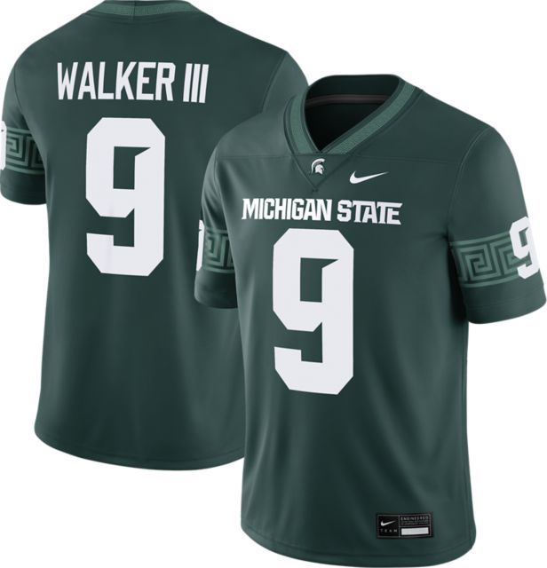 Michigan State University Spartans Football Nike #9 Kenneth Walker III Replica Jersey