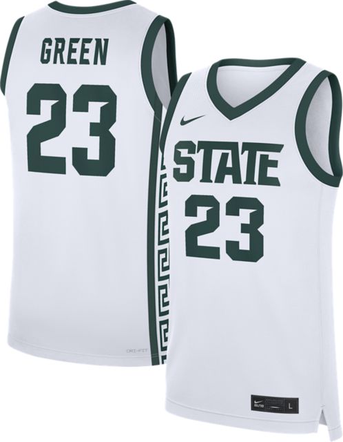 Michigan State University Green Replica Basketball Jersey