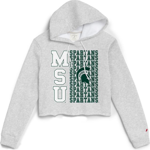 Michigan State University Women's 1636 Cropped Hooded Sweatshirt - ONLINE ONLY