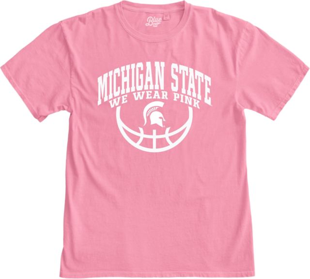 Michigan State University 2025 Women's Basketball Pink Out Short Sleeve T-Shirt