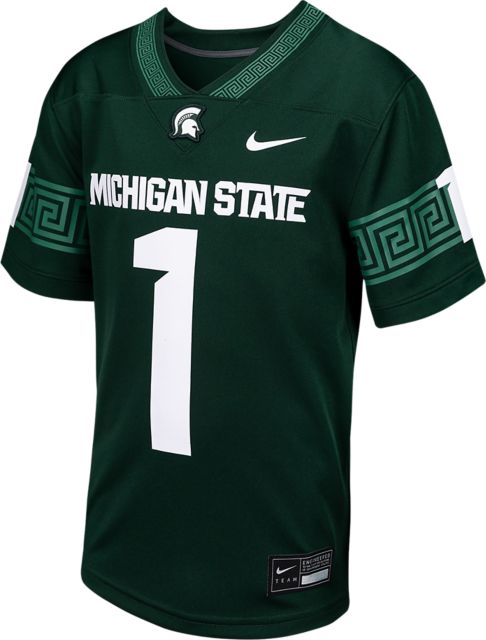 Michigan State University Youth #1 Replica Football Jersey