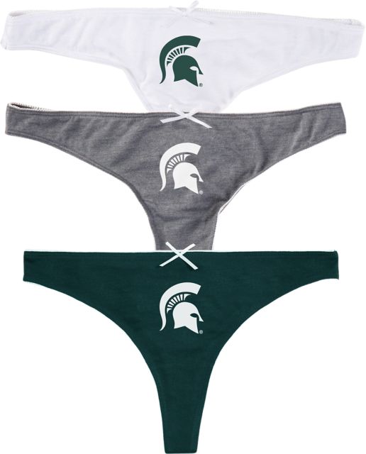 Women's Concepts Sport Michigan State Spartans Badge 3-Pack Thong Set