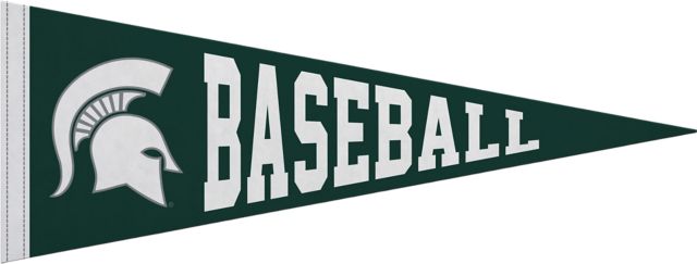 Michigan State University Spartans Baseball 9x24 Pennant