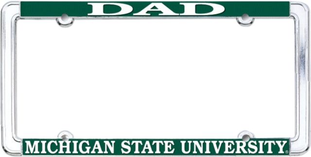 Michigan State University Dad License Plate Frame