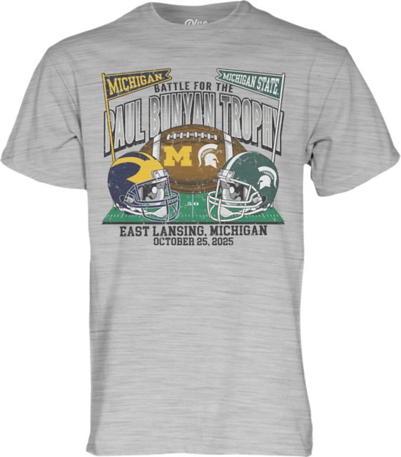 Michigan vs Michigan State Football 2025 Battle for the Paul Bunyan Trophy T-Shirt