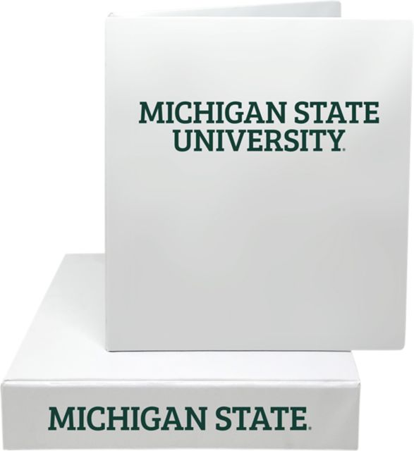 Michigan State University 2'' Vinyl Binder