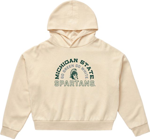 Michigan State University Spartans Women's Washed Hooded Sweatshirt