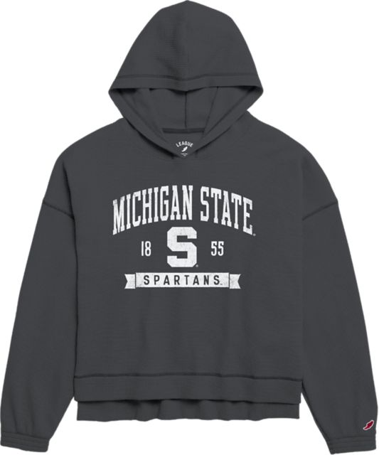Michigan State University Spartans Women's Waffle Hooded Sweatshirt