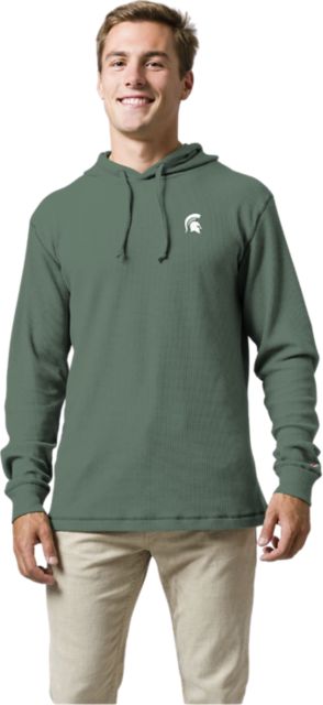 Michigan State University Waffle Hooded Sweatshirt