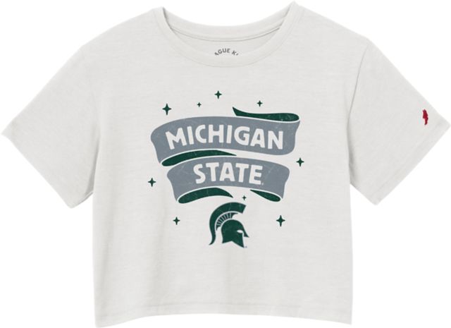 Michigan State University Spartans Youth Girls Midi Short Sleeve T-Shirt