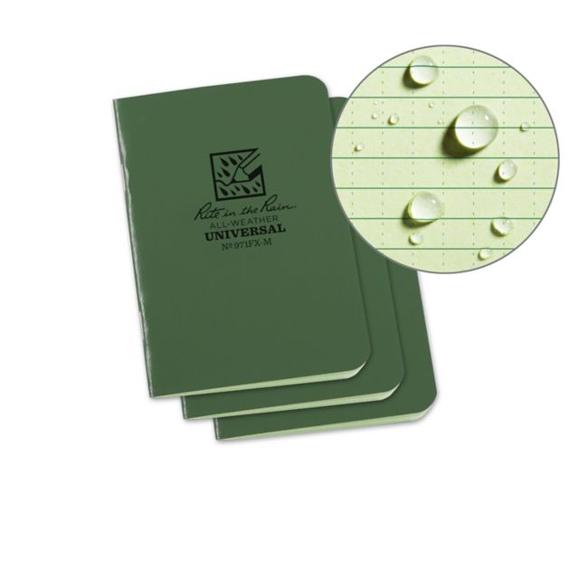 3 1/4 x 4 5/8 Mini Stapled Books (3 Pack) Green