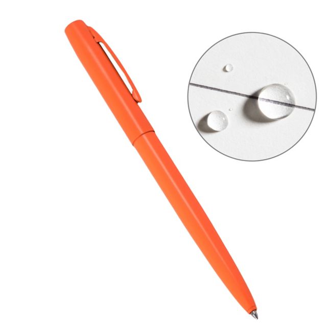 Orange Metal Clicker Pen-Black Ink