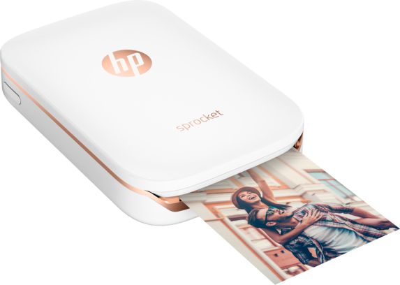 雪の豪奢 HP Sprocket Photo Printer (White): Molloy University その他