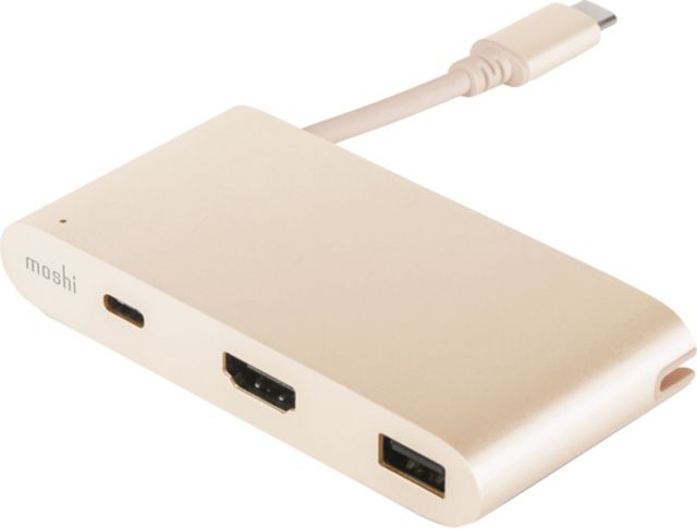 Moshi USB-C Multiport Adapter Gold - ONLINE ONLY