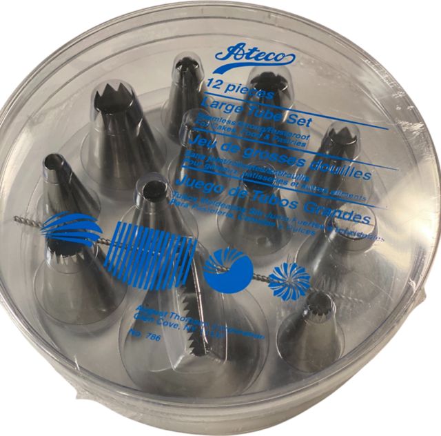 LARGE PASTRY TUBE SET 12 PC