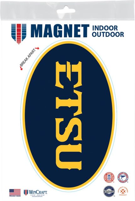 East Tennessee State University 3.5 x 5.5 Oval Magnet