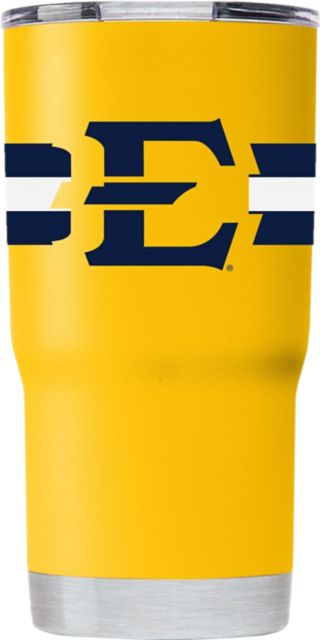 East Tennessee State University 20 oz. Vacuum Insulated Striped Tumbler
