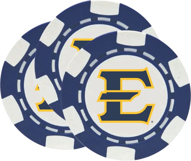 East Tennessee State University Chip Ball Marker 3 Pack