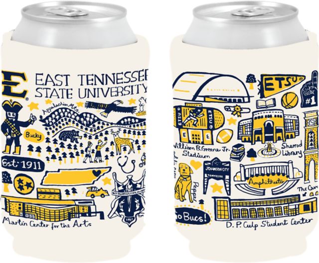 East Tennessee State University Julia Gash Can Coozie