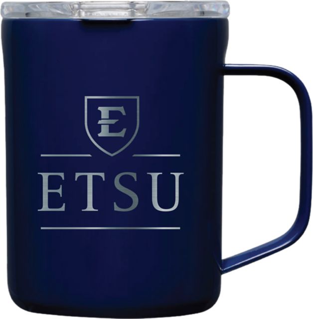 East Tennessee State University 16oz. Corkcicle Mug