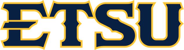 ETSU Medium Decal ETSU Athletic Mark Wordmark - ONLINE ONLY