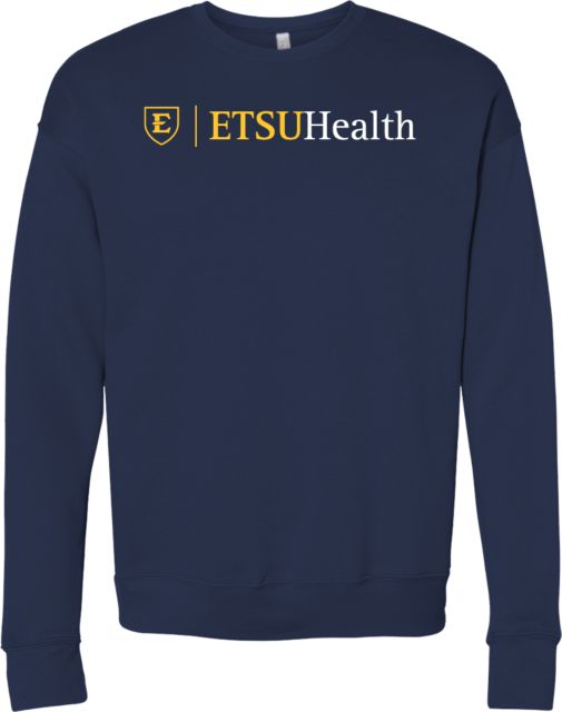 ETSU Bella + Canvas Fleece Crew ETSU Shield ETSU Health Flat - ONLINE ONLY