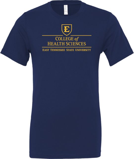 ETSU Bella + Canvas Jersey Cotton T Shirt ETSU College of Health Sciences - ONLINE ONLY