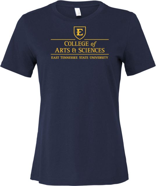 ETSU Bella + Canvas Womens Relaxed Cotton T Shirt ETSU College of Arts and Sciences - ONLINE ONLY