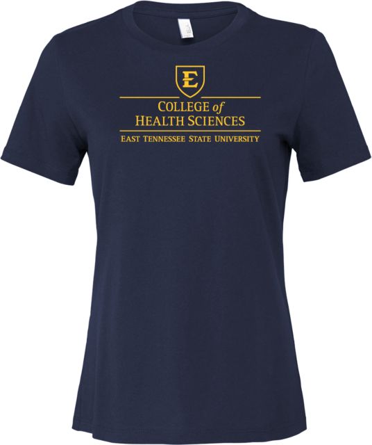 ETSU Bella + Canvas Womens Relaxed Cotton T Shirt ETSU College of Health Sciences - ONLINE ONLY