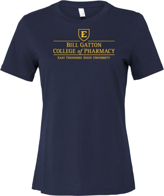 ETSU Bella + Canvas Womens Relaxed Cotton T Shirt ETSU College of Pharmacy - ONLINE ONLY