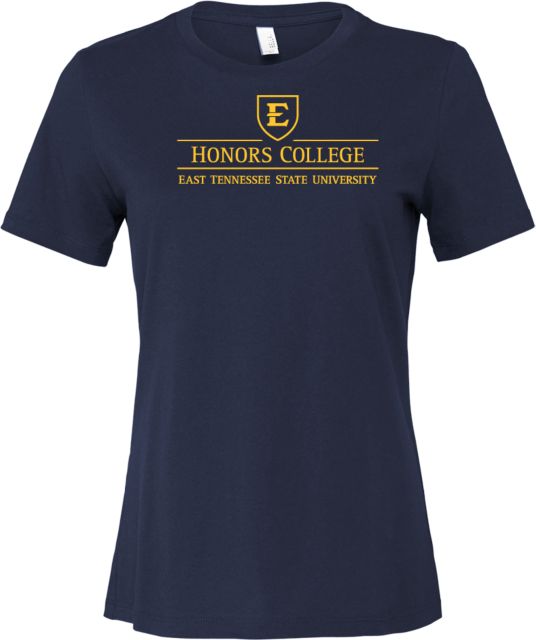 ETSU Bella + Canvas Womens Relaxed Cotton T Shirt ETSU Honors College - ONLINE ONLY