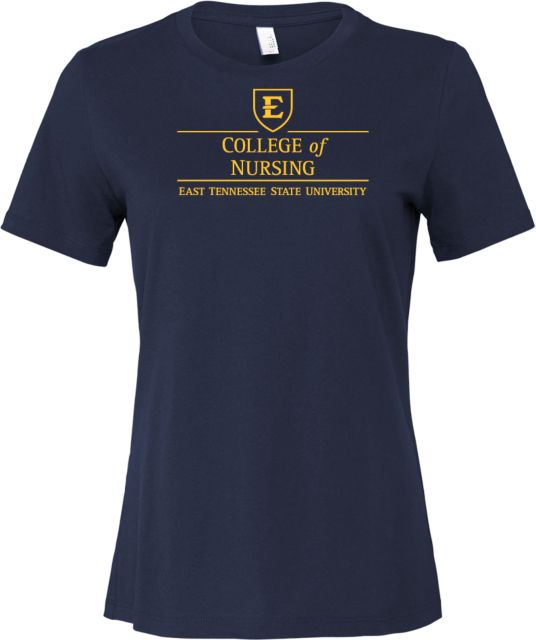 ETSU Bella + Canvas Womens Relaxed Cotton T Shirt ETSU College of Nursing - ONLINE ONLY