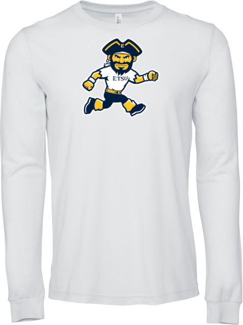 ETSU Bella + Canvas Jersey Cotton Long Sleeve T Shirt ETSU Running Bucky - ONLINE ONLY
