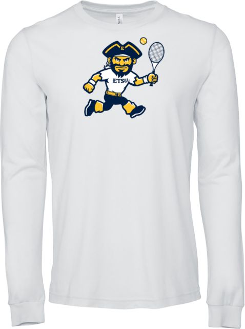 ETSU Bella + Canvas Jersey Cotton Long Sleeve T Shirt ETSU Running Bucky Tennis - ONLINE ONLY