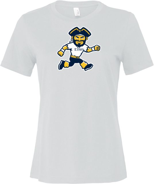 ETSU Bella + Canvas Womens Relaxed Cotton T Shirt ETSU Running Bucky - ONLINE ONLY