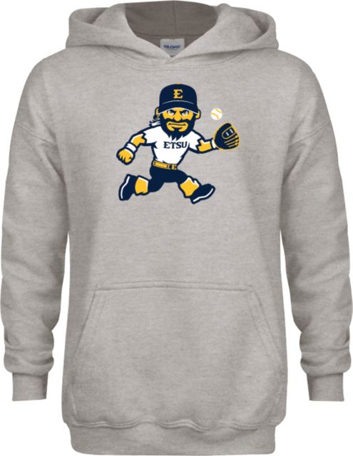 ETSU Youth Fleece Hood ETSU Running Bucky Baseball - ONLINE ONLY